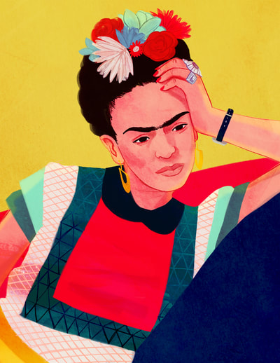 Frida Kahlo by Carina Guevara