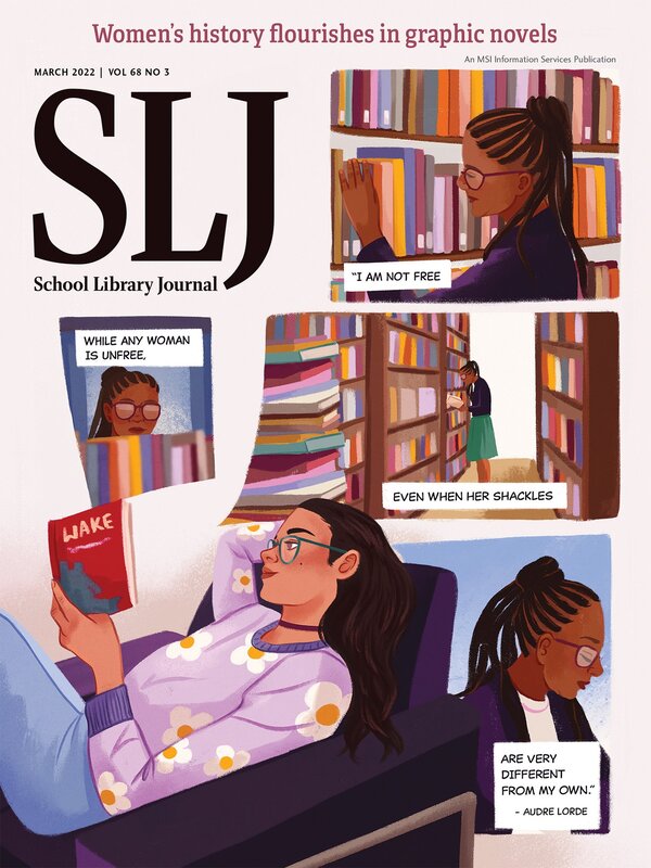 School Library Journal - Magazine Cover by Carina Guevara